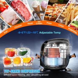 SucceBuy Commercial Frozen Refrigerator Sandwich Salad Prep Table 7.4Cu.Ft Food Prep Frost Free Refrigerator for Restaurant