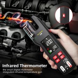 U6 U6X Digital Fork Clamp Meter 600A Current Open Jaw Ammeter Multimeter DC AC Current Hz Electrical Tester Rechargeable Battery