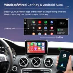 Plug and Play Wireless CarPlay for Mercedes Benz A Class CLA GLA W176 C117 X117 X156 NTG4.5 with Android Auto AirPlay Navigation