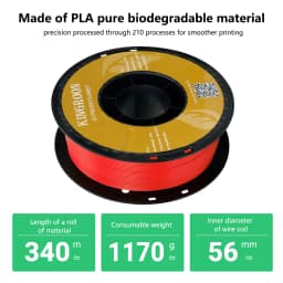 KINGROON 5KG PLA TPU PETG Filament Mix Color 1.75mm 3D Printer Plastic No Bubble Spool 3D Printing Materials Wholesales