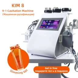9 In1 Vacuum 40K Cavitation Machine Lipo Slimming Ultrasonic Lipo suction Lifting Body Shape Massager Weight Loss 8 Pads