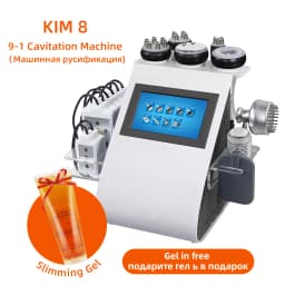 9 In1 Vacuum 40K Cavitation Machine Lipo Slimming Ultrasonic Lipo suction Lifting Body Shape Massager Weight Loss 8 Pads