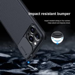 for iPhone 13 Pro Max Camshield Phone Case,NILLKIN Camera Protection Slide Protect Cover Lens Protection Case