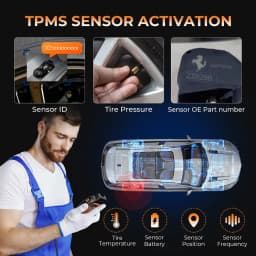 OTOFIX TireGO 808 TPMS Programming Tool WiFi TPMS Scan Tool Relearn Activate All TPMS Sensors Program MX-Sensor TPMS Diagnostics