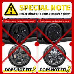 4PCS Wheel Cap Design For Tesla Model Y 2020-2024 19 Inch Right&Left Hubcaps Cyclone Cover Wheel Cover Replacement Accessories