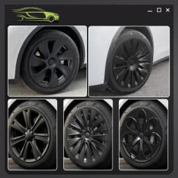 4PCS Wheel Cap Design For Tesla Model Y 2020-2024 19 Inch Right&Left Hubcaps Cyclone Cover Wheel Cover Replacement Accessories