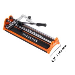 SucceBuy Manual Tile Cutter Laser Positioning Single Rails W/ Supporting Feet Professional Push Knife for Cutting Ceramic