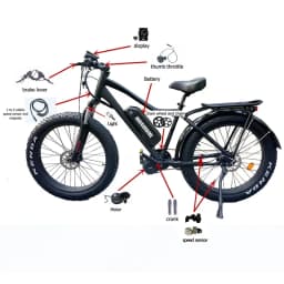 Bafang BBSHD 1000W 52V 48V 68mm 100mm 120mm Mid Drive Motor Electric Bike Conversion Kit 1000W Bicycle Motor Brushless Ebike Kit