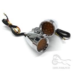 1 PCS Motorcycle LED Blinker Turn Signal Light For Suzuki Yamaha Honda Harley Indicator Lights Refit Retro Bullet Turning Lamp