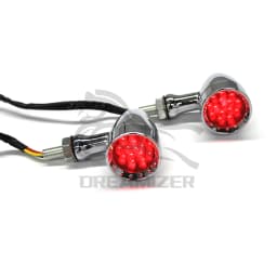 1 PCS Motorcycle LED Blinker Turn Signal Light For Suzuki Yamaha Honda Harley Indicator Lights Refit Retro Bullet Turning Lamp