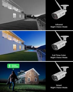 H.view 8CH 5mp Wireless Wifi Camera Security System CCTV Camera Video Surveillance Kit NVR Indoor Outdoor Two-Way Audio Xmeye