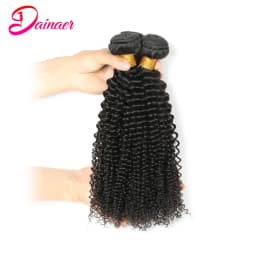 Indian Afro Kinky Curly Bundles 1/3Pcs Human Hair Bundles Natural Color 12-26 Inch Virgin Hair Extension 4C Afro Kinky Bundles