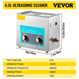 SucceBuy 3L 6L 10L 15L 22L 30L Electric Ultrasonic Cleaner Portable Washing Machine Lave-Dishes Ultrasound Home Office Appliance