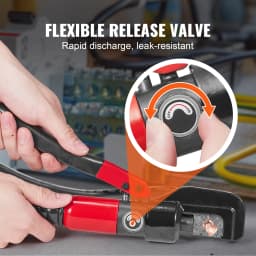 SucceBuy AWG12-2/0 Crimping Tool Copper And Aluminum Terminal Battery Lug Hydraulic Crimper,with a Cutting Pliers, Gloves