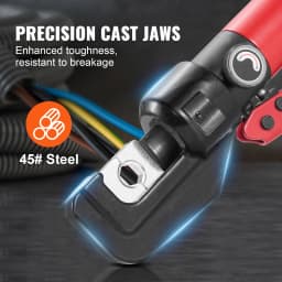 SucceBuy AWG12-2/0 Crimping Tool Copper And Aluminum Terminal Battery Lug Hydraulic Crimper,with a Cutting Pliers, Gloves