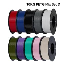KINGROON 10KG PLA Filament PETG 3D Filament 1.75mm For 3D Printer Filament 10 Rolls/Set Mixed Colors and Materials FDM Printing Fast Ship