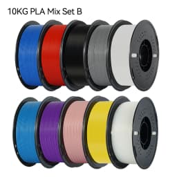 KINGROON 10KG PLA Filament PETG 3D Filament 1.75mm For 3D Printer Filament 10 Rolls/Set Mixed Colors and Materials FDM Printing Fast Ship