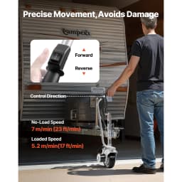 SucceBuy Electric Trailer Dolly 5500lbs 380W 12V Motorized Jockey Wheel with 23ft/min Moving Speed for Caravan Boat Moving