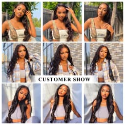 3 PCS Body Wave Bundles 100% Unprocessed Virgin Hair Brazilian Weaving Human Hair Bundles Natural Color Remy Hair Extensions