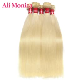613 Colored Bundles Honey Blonde Remy Brazilian Straight Raw Hair Weave Weft Remy Human Hair Bundles 8 - 40 Inch Free Shipping