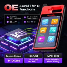 Autel MaxiIM KM100 KM100X Key Fob Programming Immobilizer Tool,60s Key Generation,OBD IMMO Key Learning,Chip Read/ Edit/ Clone
