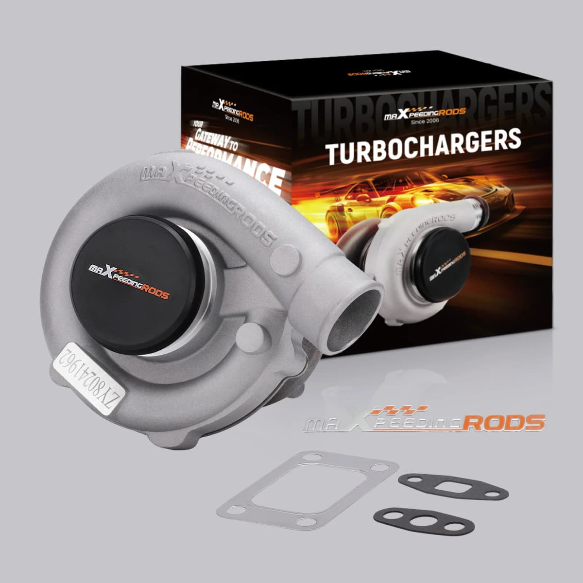 T3 T4 T04E .57 A/R Universal 5 Bolts Turbo Turbocharger for 1.5L to 2.5L 400HP T3 Flange