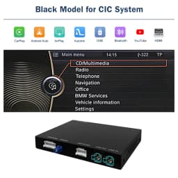 Road Top Wireless CarPlay Android Auto for BMW 3 Series E90 E91 E92 E93 And 5 Series E60 E61 2008-2013 with Mirror Link Function