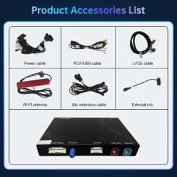 Road Top Wireless CarPlay Android Auto for BMW 3 Series E90 E91 E92 E93 And 5 Series E60 E61 2008-2013 with Mirror Link Function