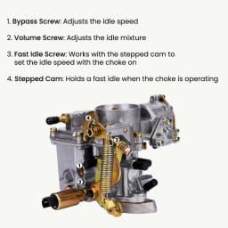 Automatic Choke Carburetor for VW Beetle 1&2 Bug Bus 30/31 PICT-3 Type 113129029A New Kit