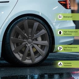 4PCS Design For TESLA Model 3 2017-2023 18 Inch Arachnid Style Wheel Cover Hubcaps Cap Only For Model 3 Wheel Cover Accessories