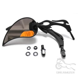 M8 Motorcycle Teardrop Custom Rearview Side Mirrors for Harley Touring Sportster Road King Cruiser Choppers Rear View Mirrors