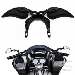 M8 Motorcycle Teardrop Custom Rearview Side Mirrors for Harley Touring Sportster Road King Cruiser Choppers Rear View Mirrors