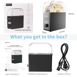 CREALITY 3D Filament Dryer Box 2.0 Upgrade Keeping Filament Dry Real-time Humidity Monitoring FDM 3D Printer Accessories