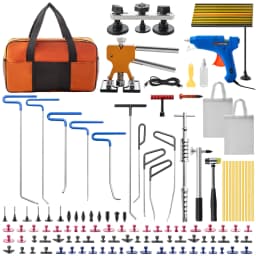 SucceBuy Paintless Dent Removal Rods Stainless Steel Rods Car Dent Repair Kit Glue Puller Kit for Auto Dent Removal Door Dings