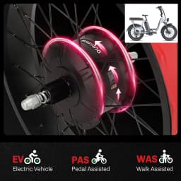 BAFANG 750W EBike Conversion Kit - Rear Hub Motor Drive for 20" 26" Snow/Beach Fat Bike - Upgrade Your MTB Cruiser Foldable Bike