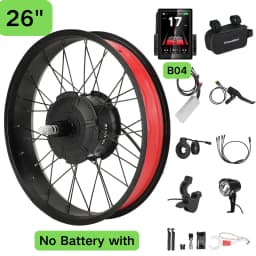 BAFANG 750W EBike Conversion Kit - Rear Hub Motor Drive for 20" 26" Snow/Beach Fat Bike - Upgrade Your MTB Cruiser Foldable Bike