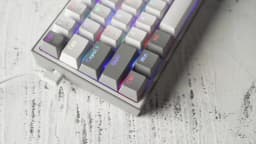 Redragon K617 Fizz 60% Wired RGB Gaming Keyboard, 61 Keys Hot-Swap Compact Mechanical Keyboard Red Switch
