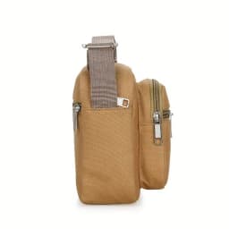 Retro Canvas Square Sling Bag With Adjustable Shoulder Straps For Men And Women, Casual Satchel Bag For Daily Commute
