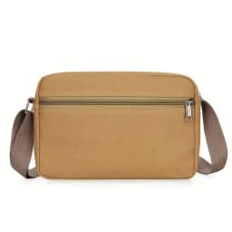 Retro Canvas Square Sling Bag With Adjustable Shoulder Straps For Men And Women, Casual Satchel Bag For Daily Commute