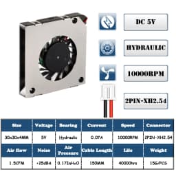 3cm 30mm fan 30x30x4mm 3004 5V 0.20A miniature ultra-thin blower, used for side-blowing heat dissipation of projector flat panel