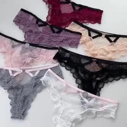 2026 Sexy Lace Panties Women Heart Low-Waist Underpant Hollow Out Thong Female Seamless Underwear Interest Lingerie