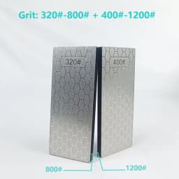Double-Side Base Diamond Sharpening Stone Whetstone Knife Kitchen Grit Chef Knife Grinding 400/600/1000/1200 Grit Sharpener