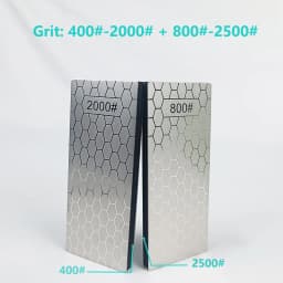 Double-Side Base Diamond Sharpening Stone Whetstone Knife Kitchen Grit Chef Knife Grinding 400/600/1000/1200 Grit Sharpener