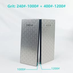 Double-Side Base Diamond Sharpening Stone Whetstone Knife Kitchen Grit Chef Knife Grinding 400/600/1000/1200 Grit Sharpener