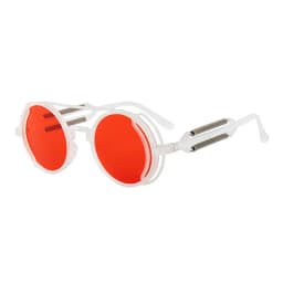 Classic Gothic Steampunk Sunglasses Luxury Brand Designer High Quality Men and Women Retro Round Pc Frame Sunglasses
