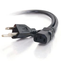 1.5m 5FT 3 Pin 60C 300V US Plug Universal Power Cord Cable For NEMA 5-15P To IEC320C13 Black PWC75A150US For 200-300W