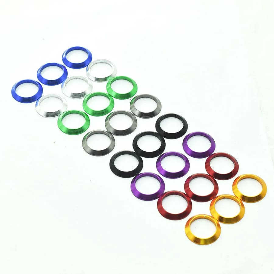 Decorative Ring Trim Ring for Fishing Rod DIY Fishing Rod Aluminum Part Repair Components Mix Size Winding Check