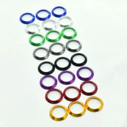 Decorative Ring Trim Ring for Fishing Rod DIY Fishing Rod Aluminum Part Repair Components Mix Size Winding Check