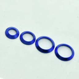 Decorative Ring Trim Ring for Fishing Rod DIY Fishing Rod Aluminum Part Repair Components Mix Size Winding Check