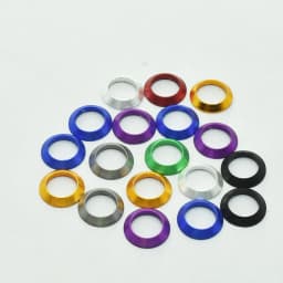 Decorative Ring Trim Ring for Fishing Rod DIY Fishing Rod Aluminum Part Repair Components Mix Size Winding Check